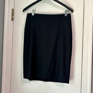 J. Crew Super 120s Black Pencil Skirt
